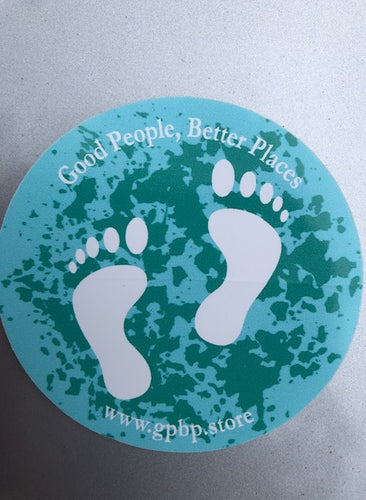 G.P.B.P. Barefoot Trails sticker